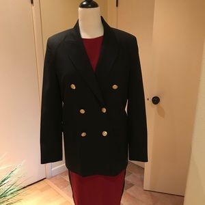 Brooks Brothers Double Breasted Black Blazer